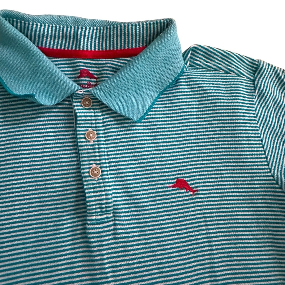 Tommy Bahama Striped Polo Shirt Men’s Large